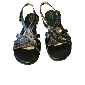 Naturalizer N5 Comford Cooper Black Women's Sandals Size 7.5M